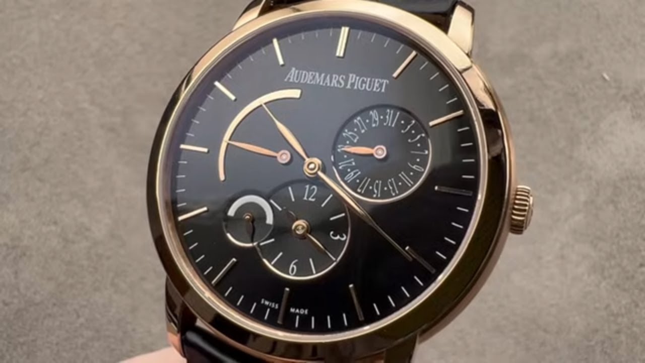 Обзор часов Audemars Piguet Jules Audemars Dual Time 26380OR.OO.D002CR.01 - 41 мм, розовое золото.
