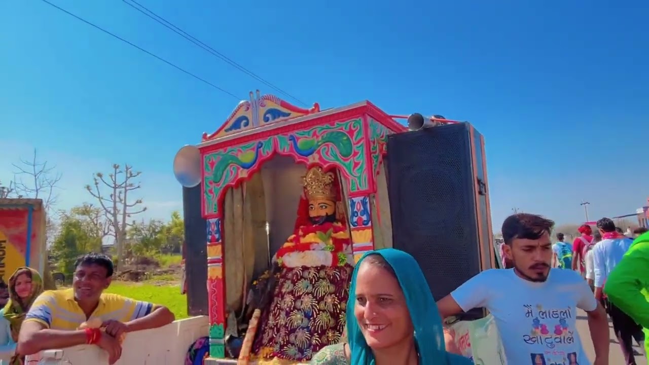 Aaj to mahol hi bngya // 4th day of khattu shyam paidal nisan yatra // 