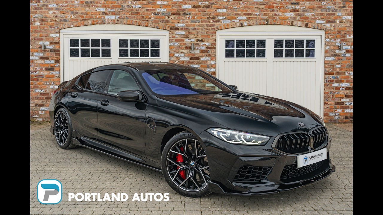 2021/70  BMW M8 COMPETITION GRAN COUPE 4.4 V8 IN BLACK SAPPHIRE METALLIC WITH BLACK QUILTED LEATHER