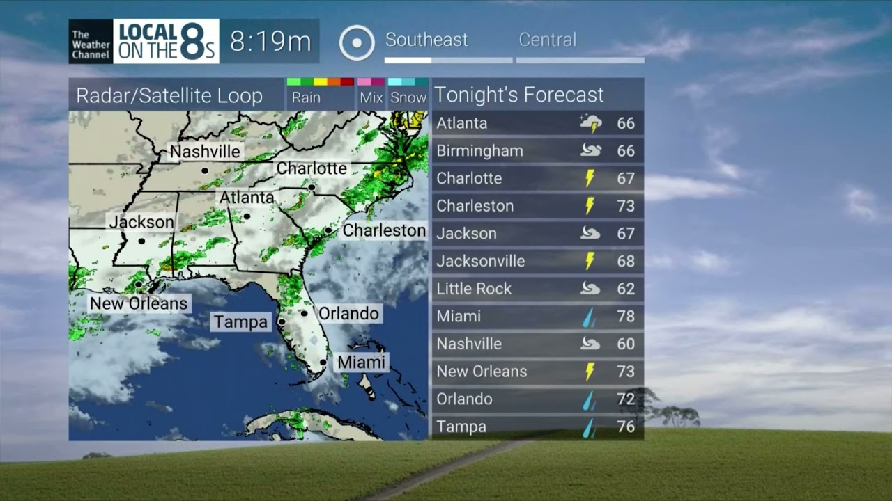 The Weather Channel National Local on the 8s Unbranded/Scenery - 9:19 PM CDT 6/3/2021