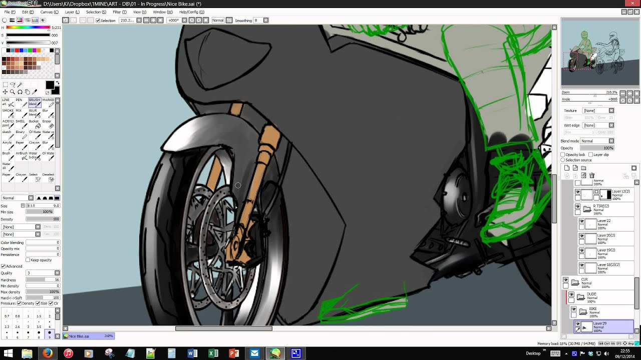 Nice Bike Bruh (SpeedPaint) - Sai)