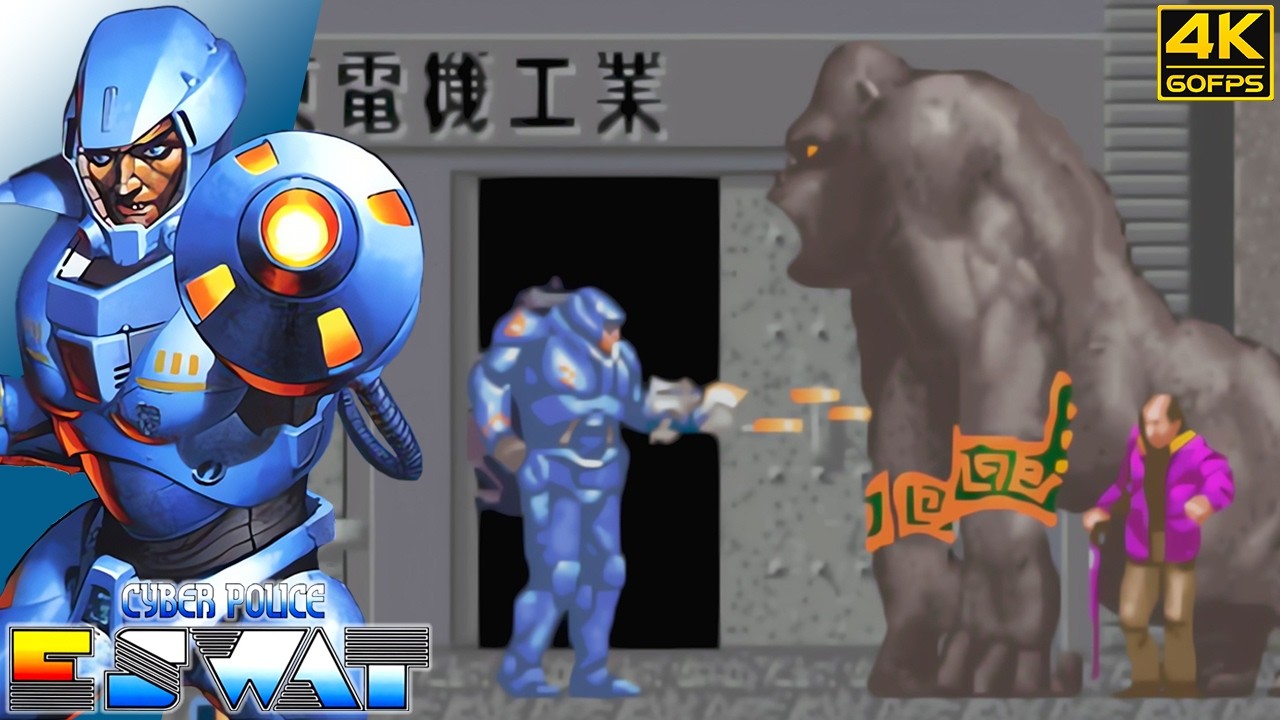 Cyber Police ESWAT (Arcade / 1989) 4K 60FPS