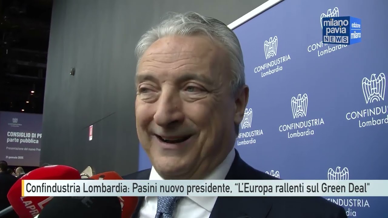 Confindustria Lombardia: Giuseppe Pasini &egrave; il nuovo presidente, ''L&rsquo;Europa rallenti sul Green Deal''