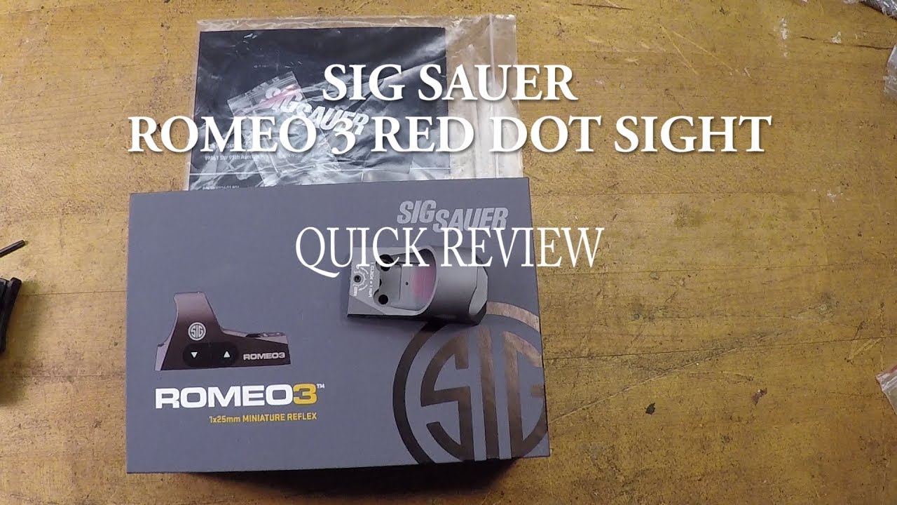 SIG ROMEO 3 MICRO RED DOT SIGHT
