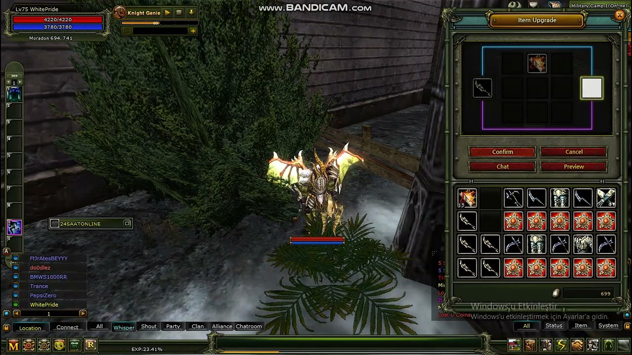 Zero - Knight Online +8 Mirage Dagger Upgrade basma videosu.