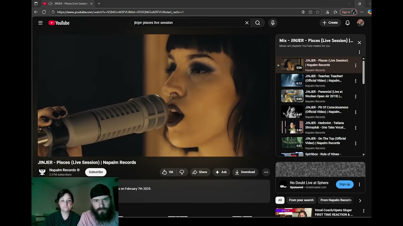 Jinjer Pisces reaction #jinjer #pisces #reactionvideo #couplereactionvideo #firstvideo #reaction