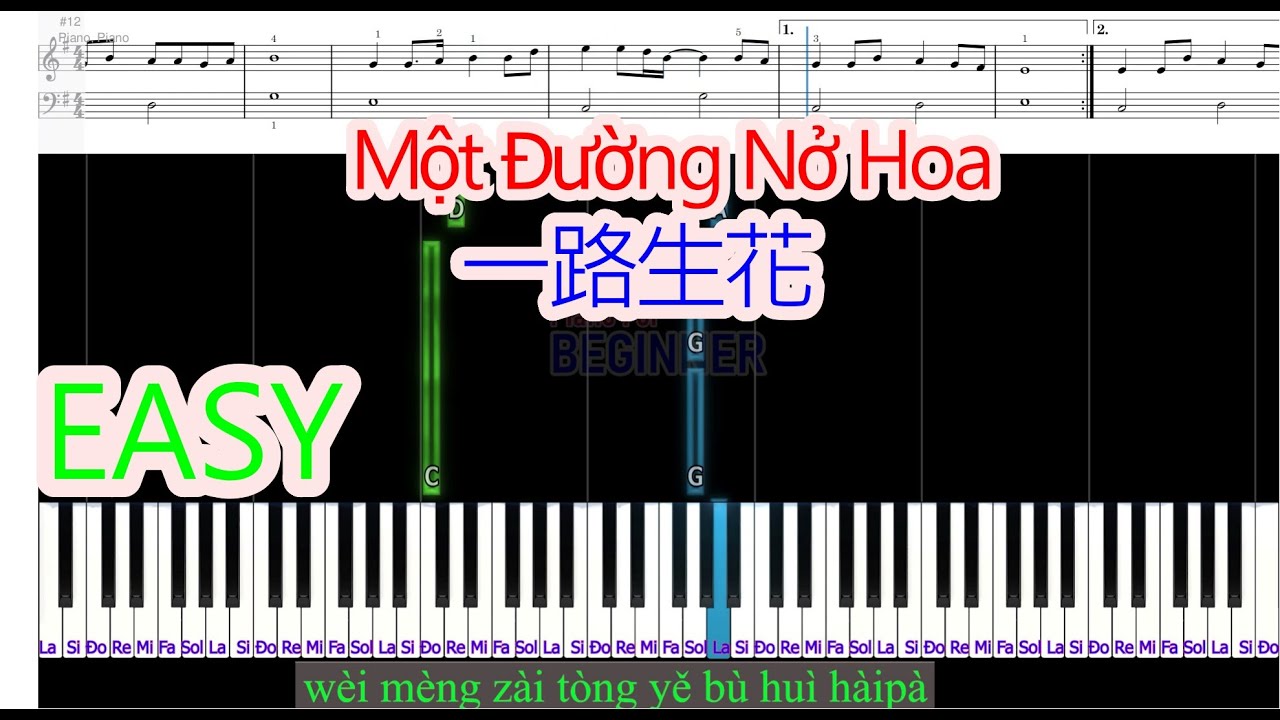 Một Đường Nở Hoa (一路生花 ) | Piano For Beginner