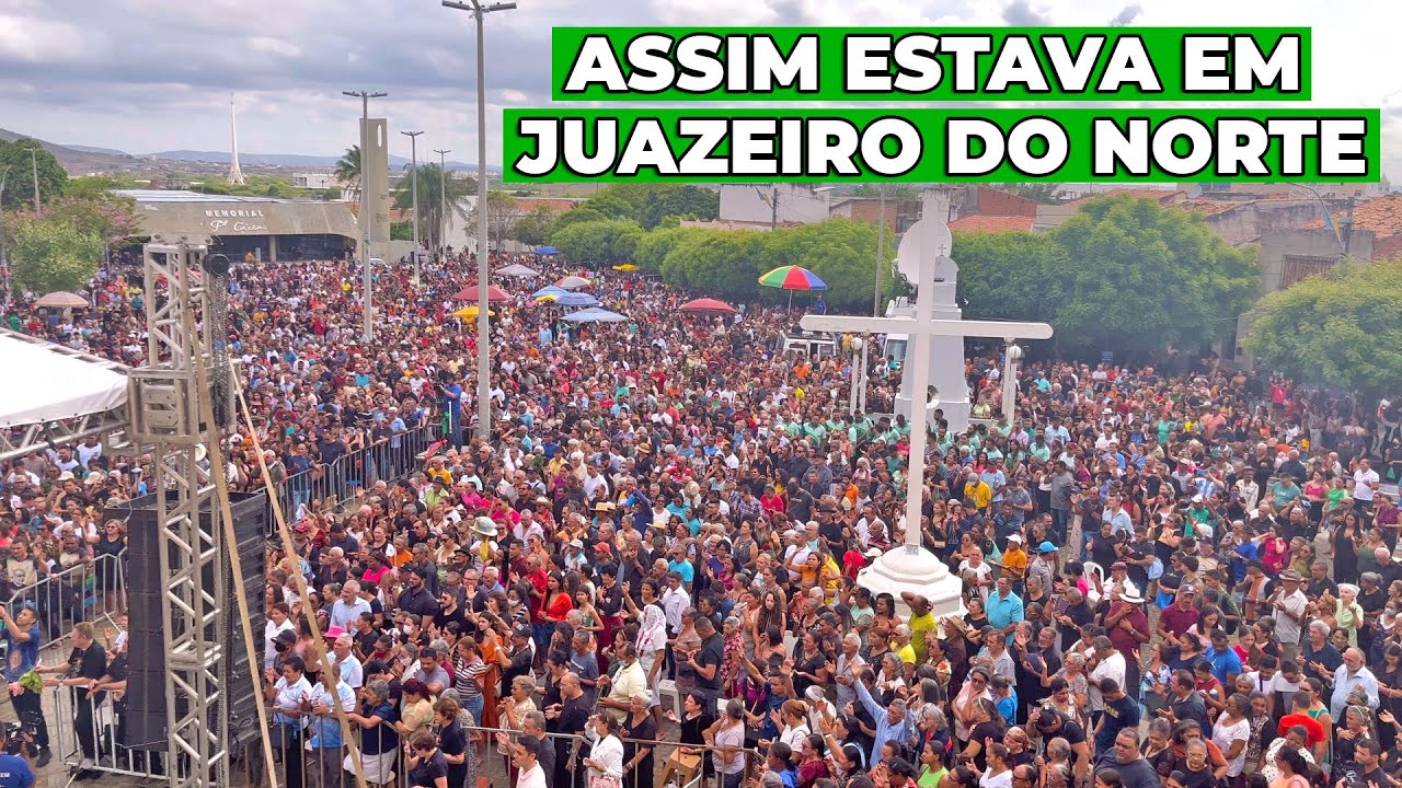 Assim estava Juazeiro do Norte na Tradicional Missa do Padre Cícero do Dia 20  - Vlog na Cidade