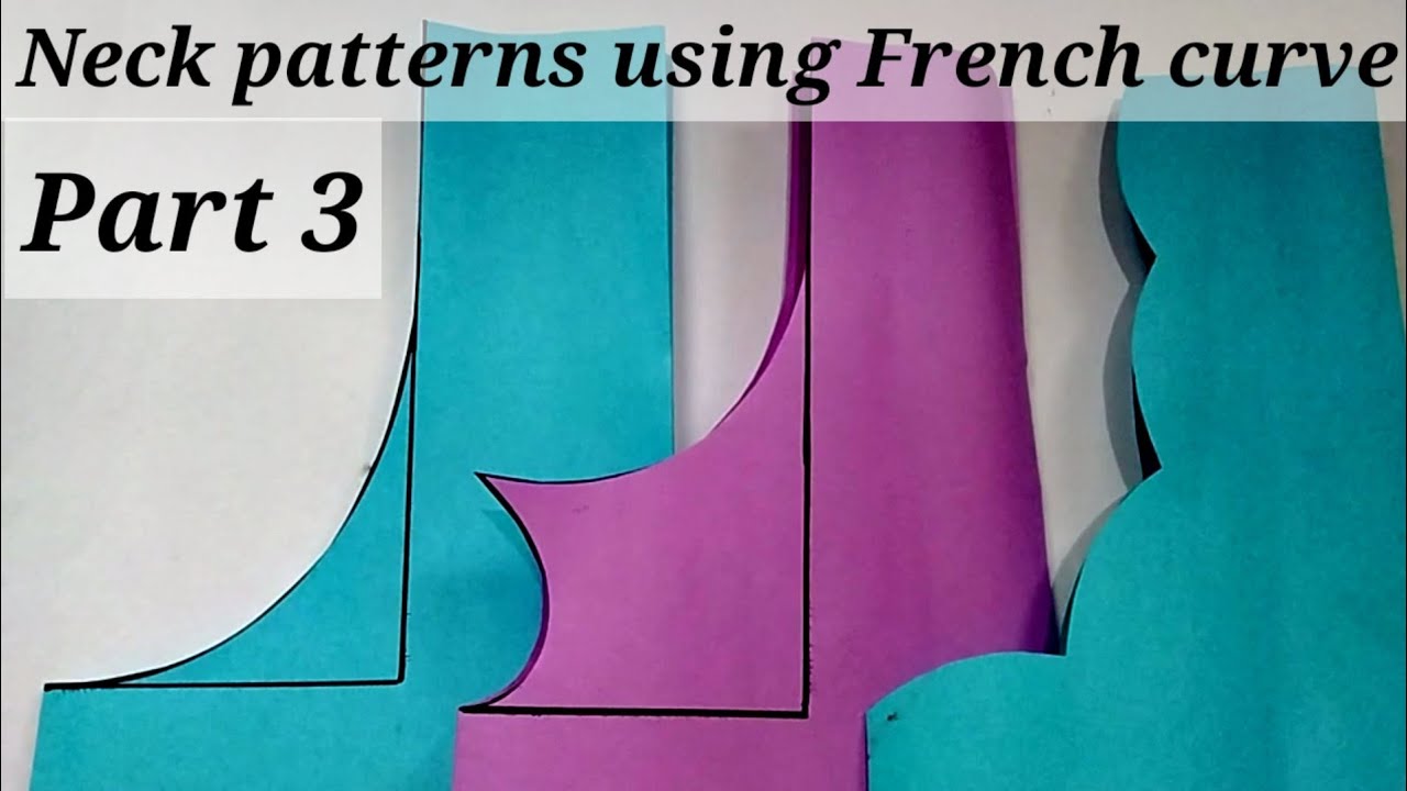 Simple and easy neck patterns using French curve in malayalam/Neck pattern using Armhole curve