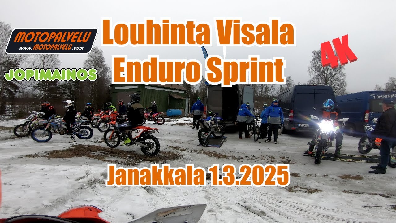 Louhinta Visala Enduro Sprint Janakkala 1.3.2025 |4K