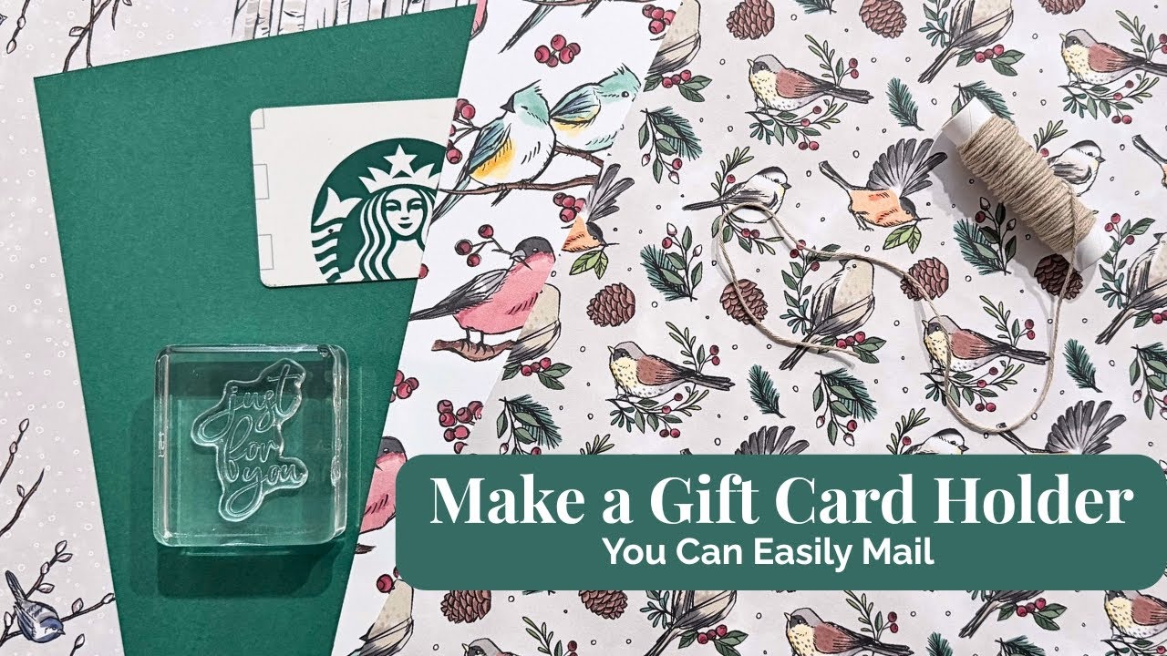 Quick Winter Gift Card Holder That Mails Like a Card