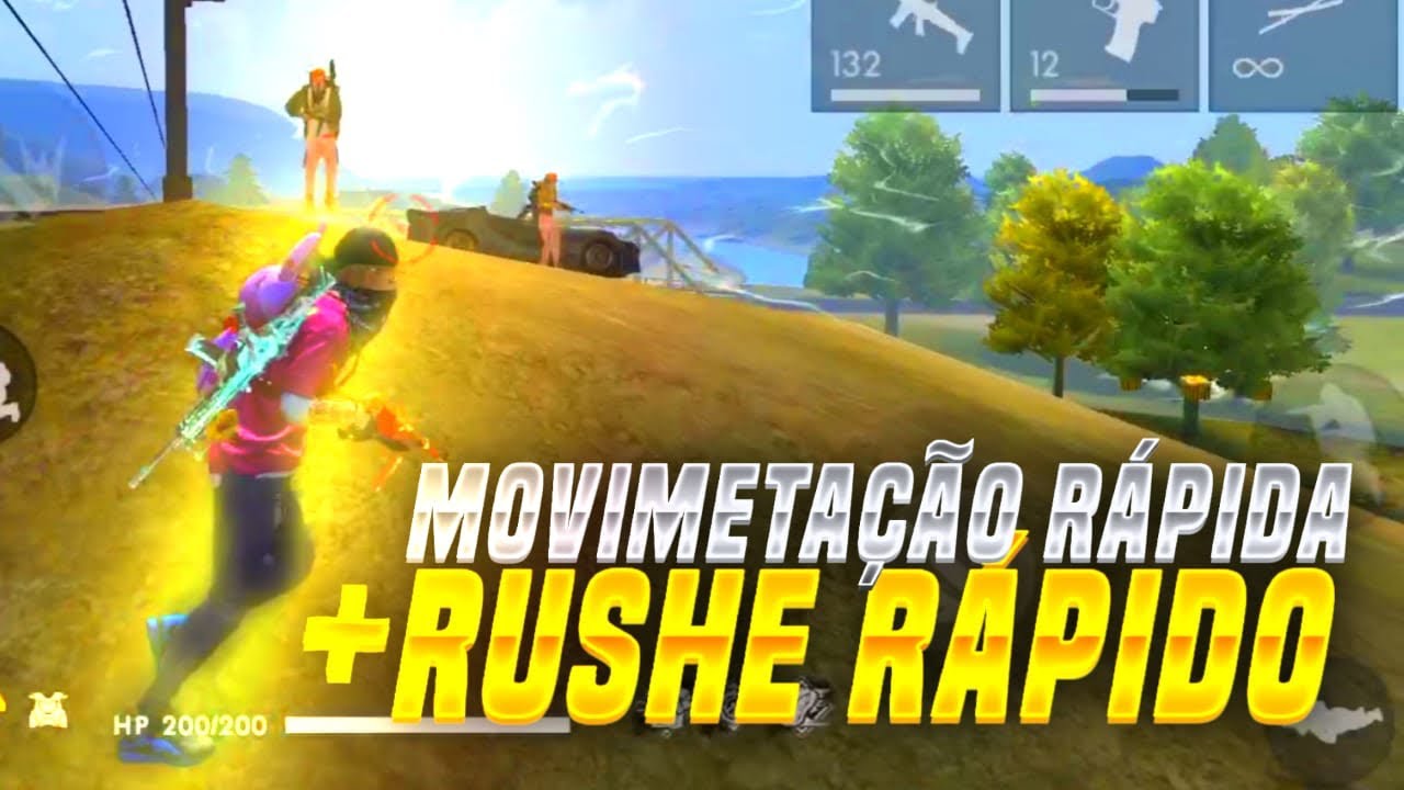 COMO RUSHAR RÁPIDO COM UMA MOVIMENTAÇÃO BOA NO FREE FIRE