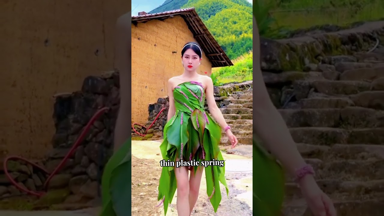 Clothing Designs from Used Items and Plants 