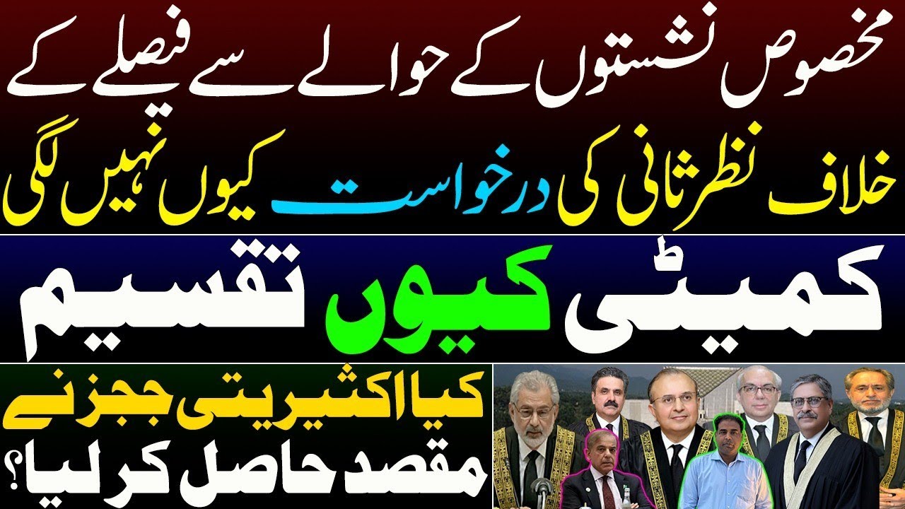 Committee rejects early fixation of PMLN's review petition in reserved seats case.