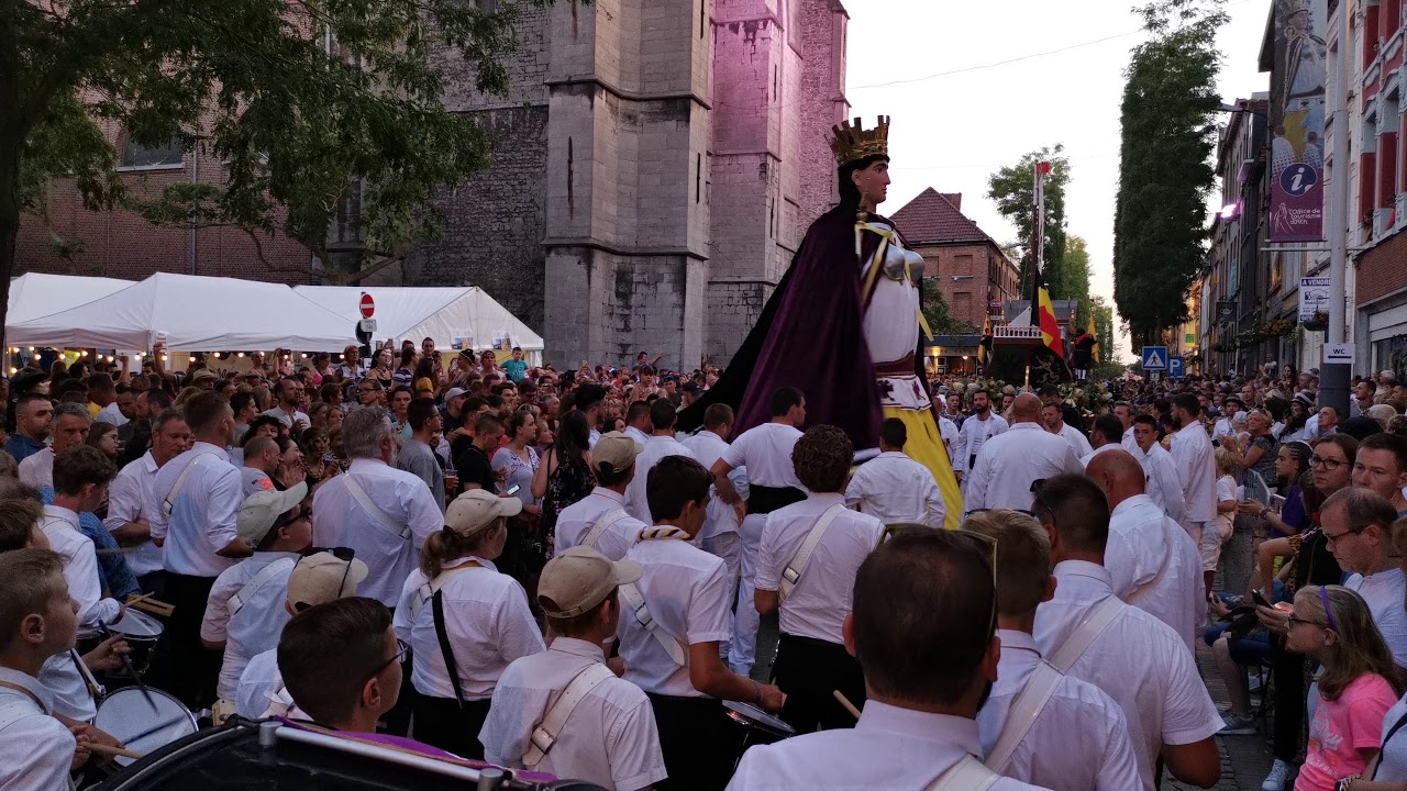 Ducasse d'Ath 2019 - Mademoiselle Victoire et la Fanfare de Lorette