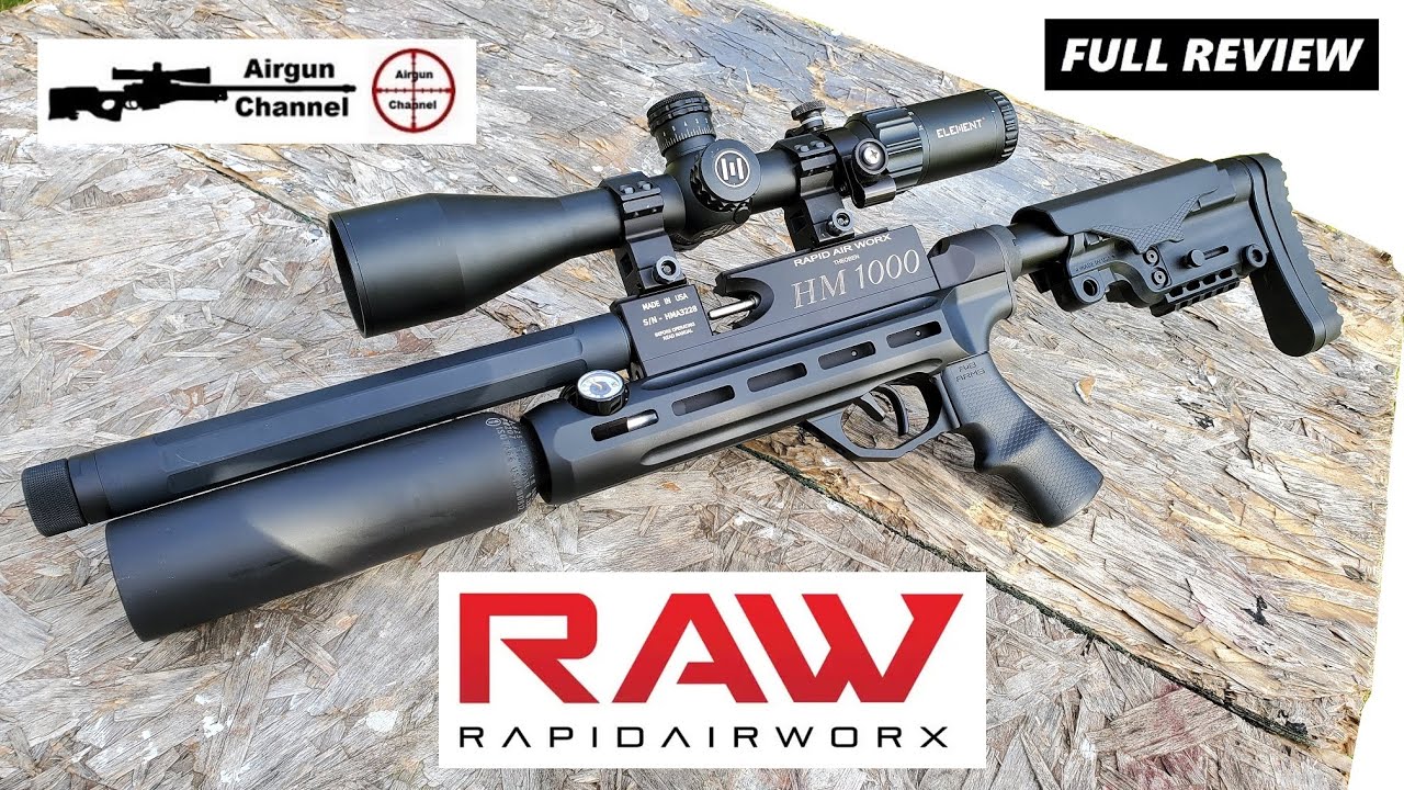RAW Micro Hunter by Rapid Air Worx (Full Review) Compact HM1000 Chassis Gun PCP Air Rifle