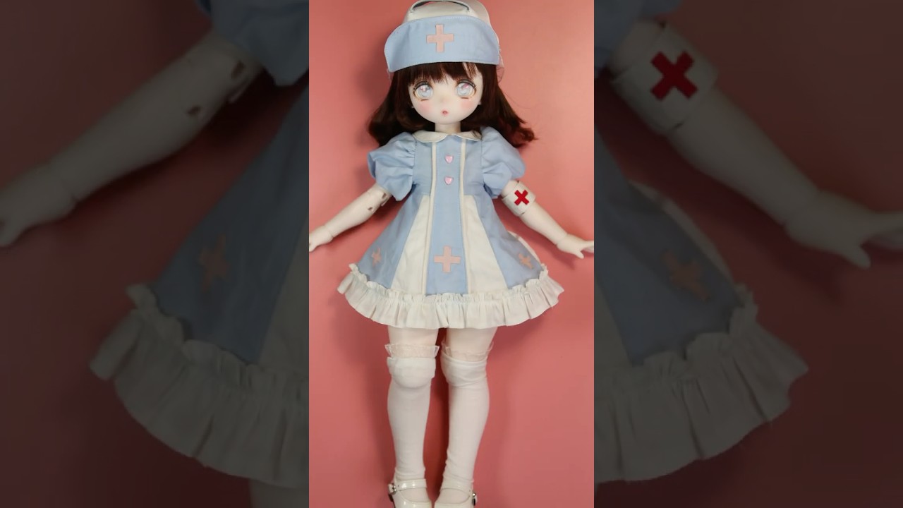 Anime BJD doll unboxing and customizing！puyoodoll kumako ruru &hearts; from panda girl to a little  doctor