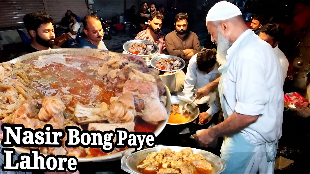 Lahori Style Nashta with Bong Paye! | Nasir Bong Paye | Street Food Lahore Pakistan