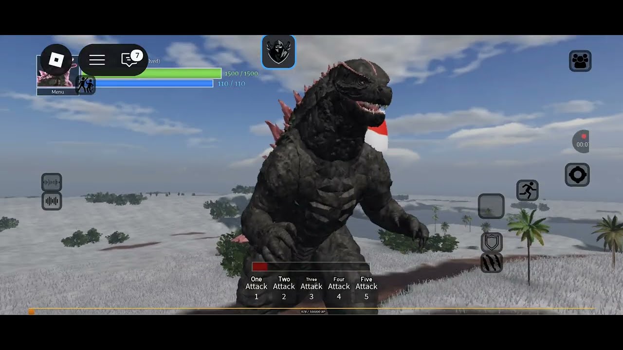 Evolved Godzilla attack age of titans 