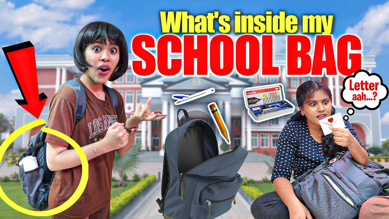 🔥Ammu's SCHOOL BAG TOUR 🎒 - Back to School 📚 || Ammu Times