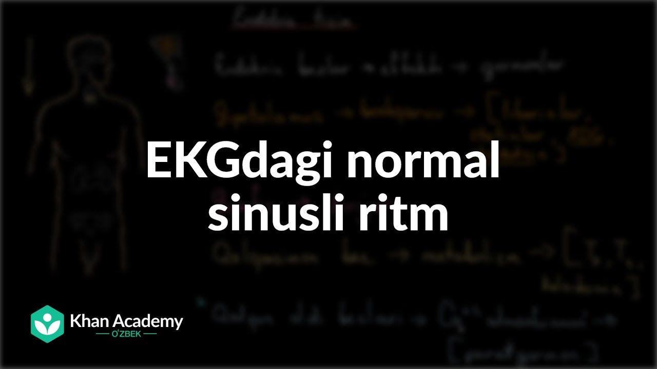 EKGdagi normal sinusli ritm | Yurak ritmining buzilishi va taxikardiya | Tibbiyot