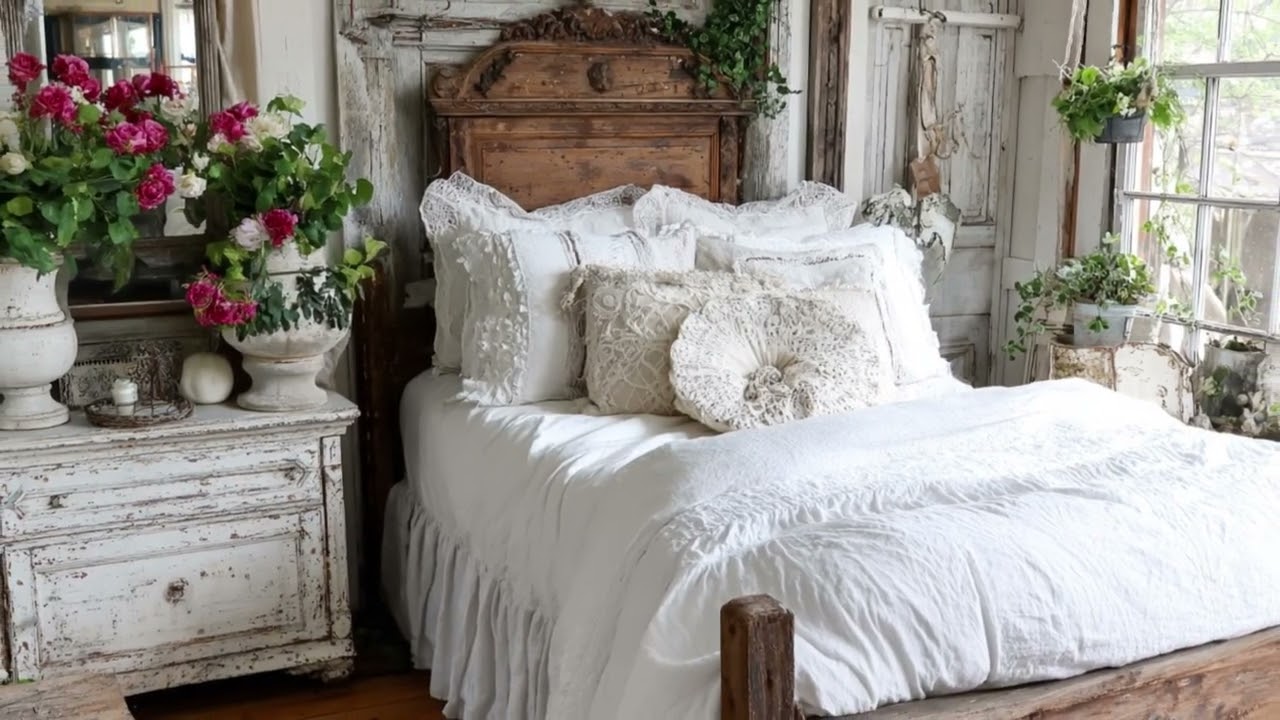 Romantic Shabby Chic Countryside Home Tour 2026: Timeless White and Linen Vintage Elegance