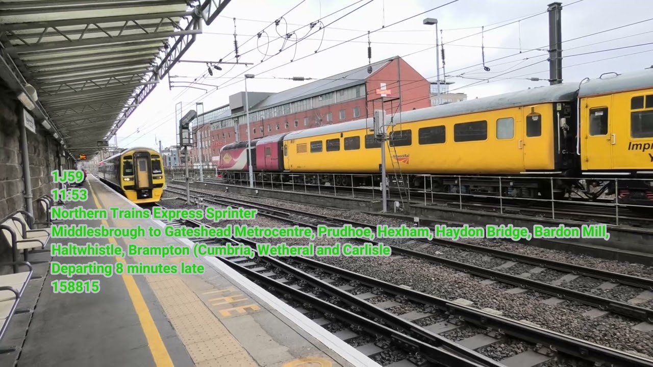 Trains at Newcastle Central Station on Tuesday 30th December 2025 in Full 4K Ultra HD!