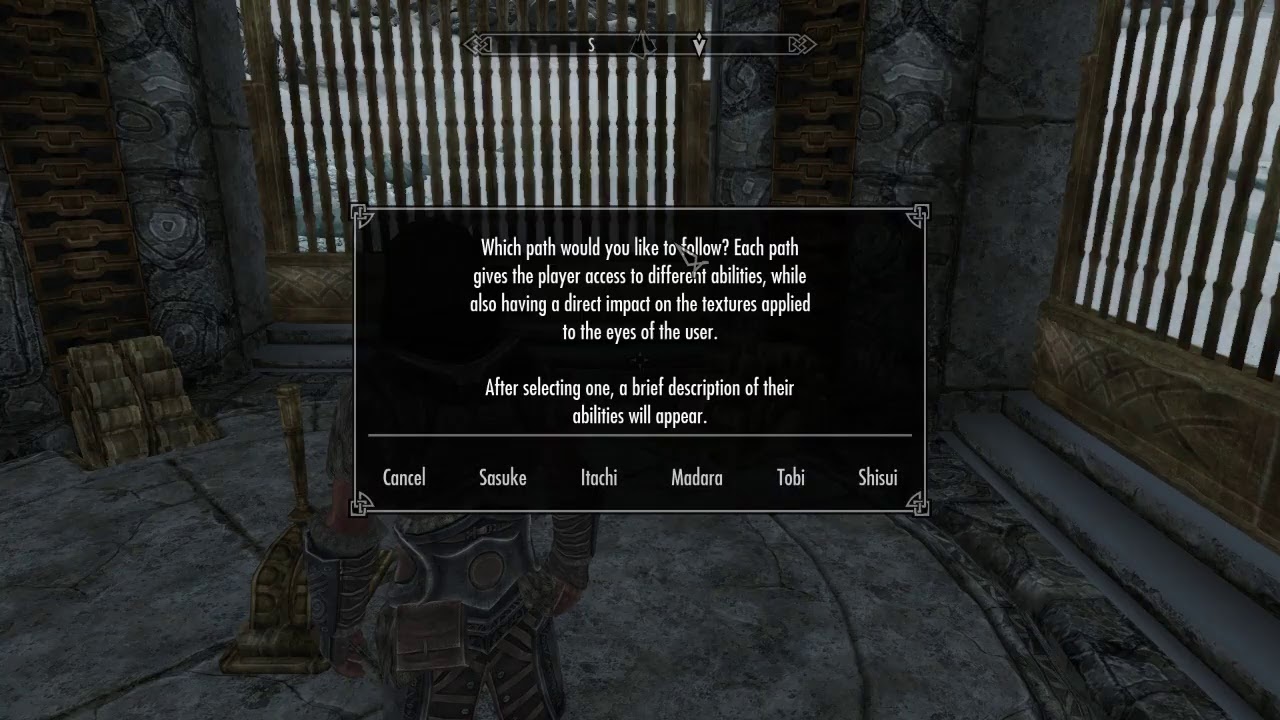 Modded Skyrim (Ultimate Naruto Overhaul & The Uchiha Clan Mod)
