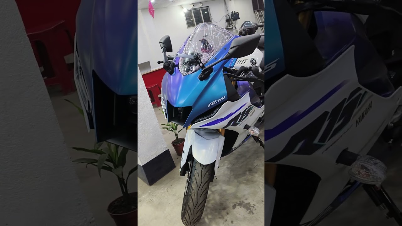 New R15 V4 ❤️💫 #new #bike #rider #post #highlight #everyone #best #vibes #most #r15 #yamaha
