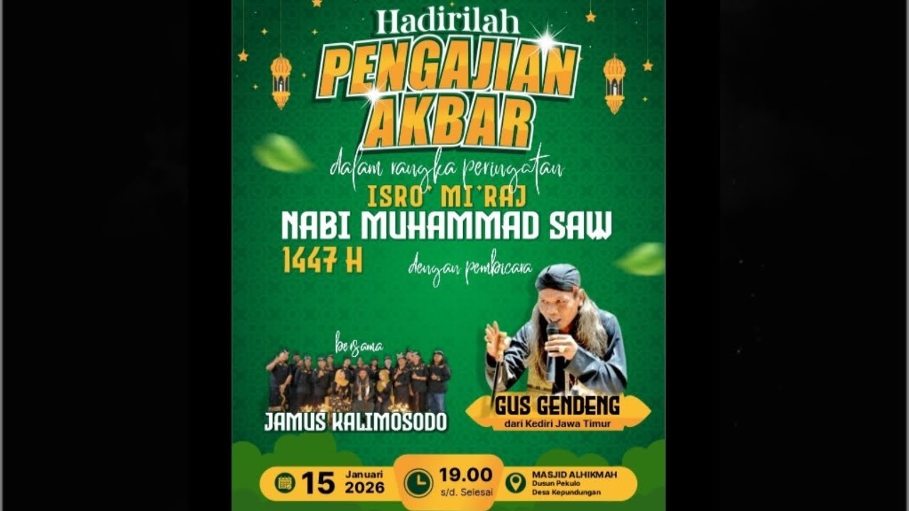 🔴Live Gus Gendeng 15 Januari 2026 Dsn Pekulo Ds Kepundungan Kec Srono - Banyuwangi