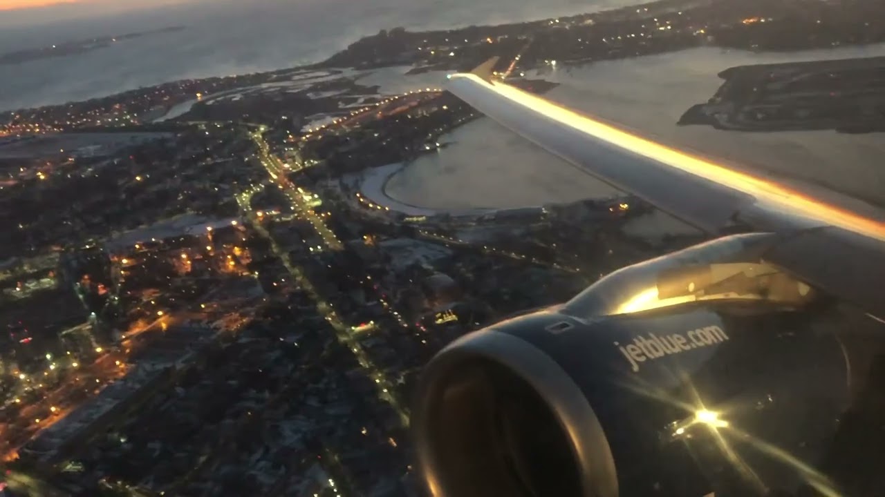 Jetblue A320 takeoff Boston Logan