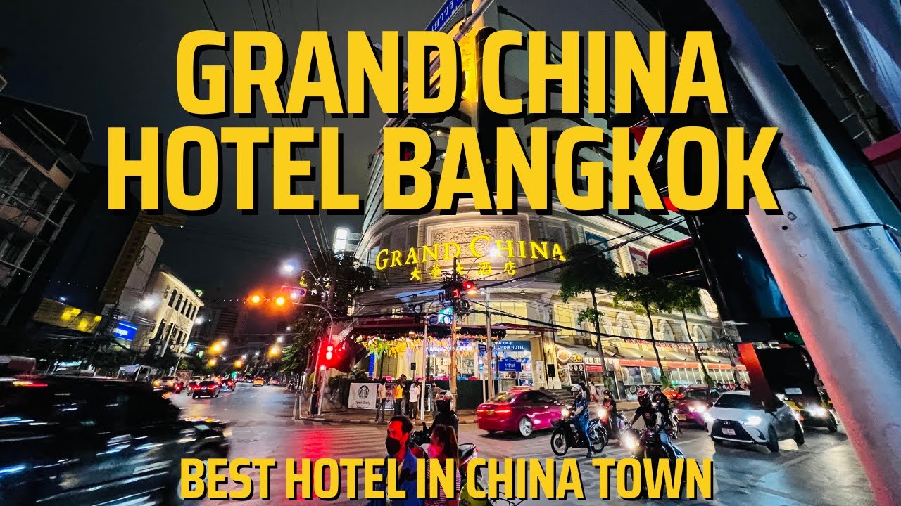 Grand china hotel Bangkok Hotel in Chinatown Riverview rooftop Bar Bangkok