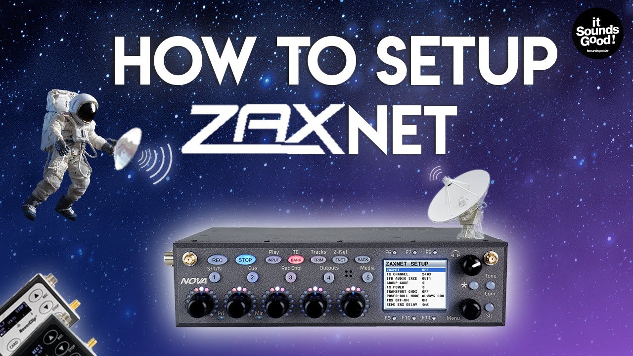Eng / Zaxcom Nova Tutorial Ep2:  How to Setup Zaxnet