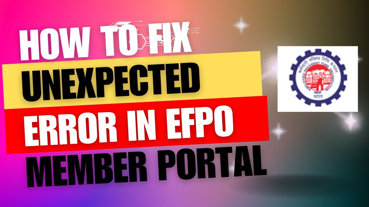 EPF-An Unexpected error has occurred|Error while doing e-sign after adding nominee.