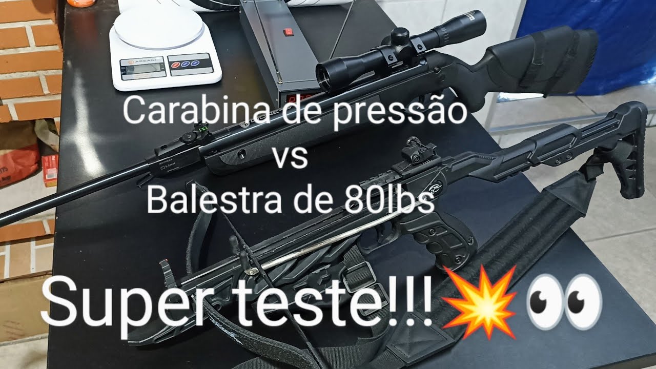 Balestra Alligator 80lbs vs Rossi Dione 4G 5.5mm (SUPER teste de impacto e perfuração)