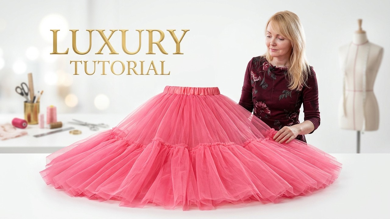 ✅❤️Tutorial ❤️ Layered Tulle Skirt Making.