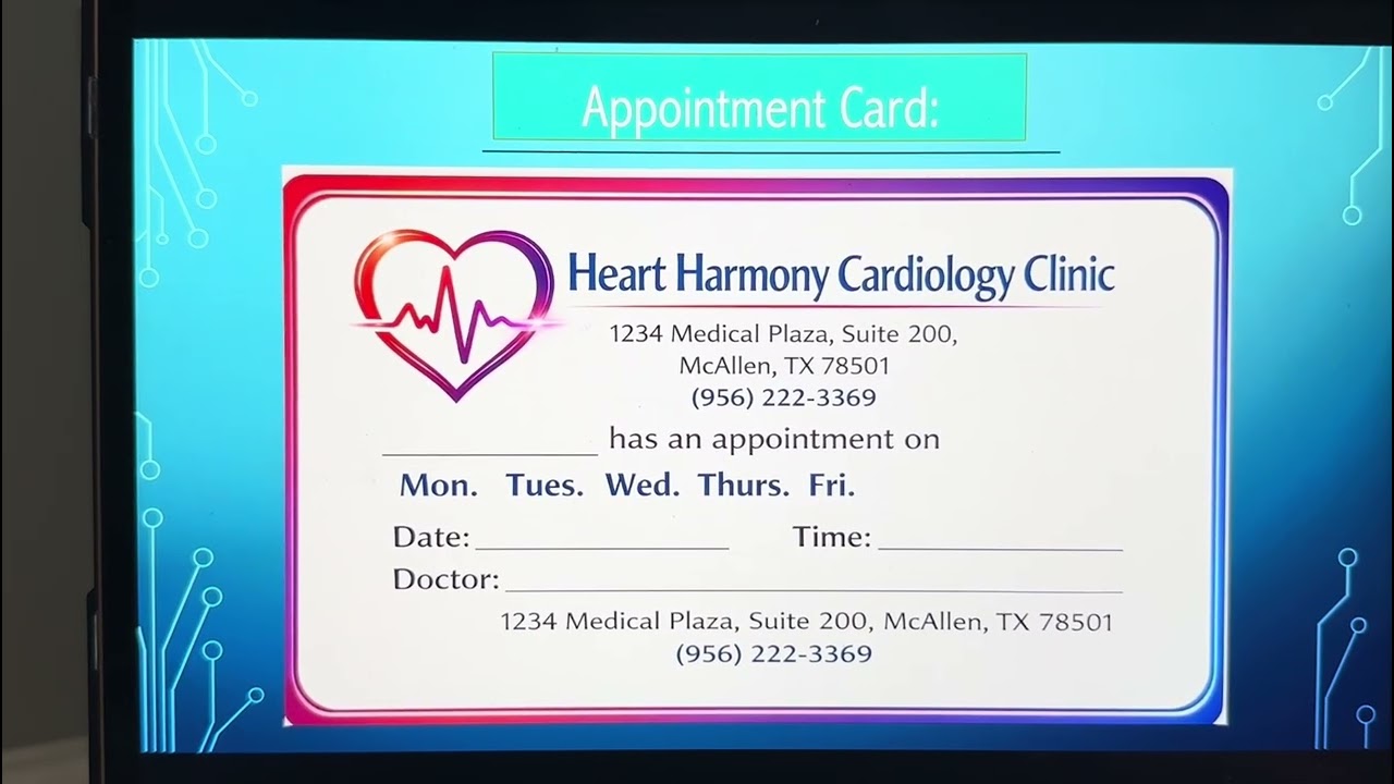STC, MOS “Design Your Own Clinic”, Spring 2026.              “Heart Harmony Cardiology Clinic”
