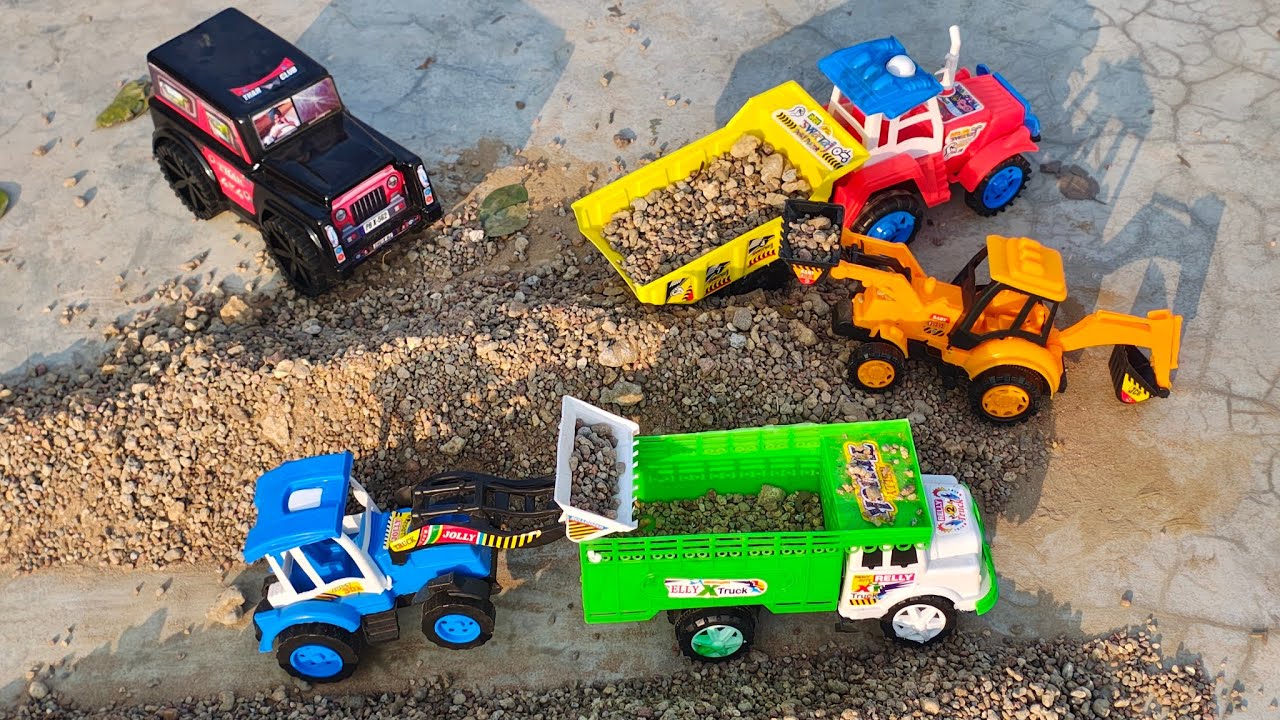 JCB work in rode | jcb , thar, kids toy play, jcb rdx, cdx , toy game real