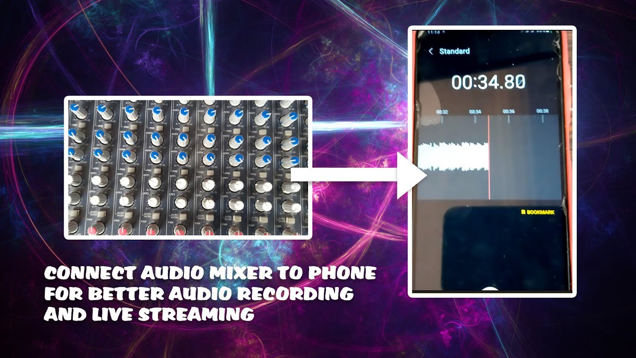 HOW TO CONNECT AUDIO MIXER TO PHONE FOR AUDIO  BETTER AUDIO RECORDING AND LIVE STREAMING