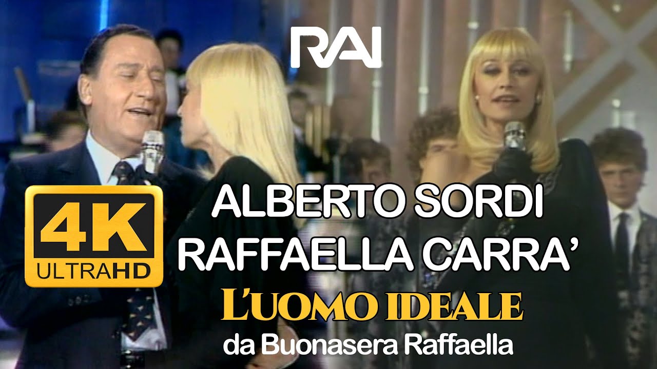 Raffaella Carrà  Alberto Sordi  L'uomo ideale  da Buonasera Raffaella  1986