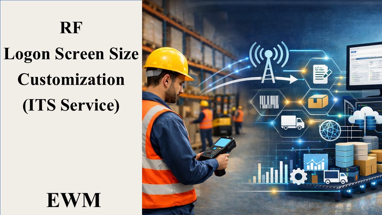 How to modify Logon screen size in RF Device || SAP EWM