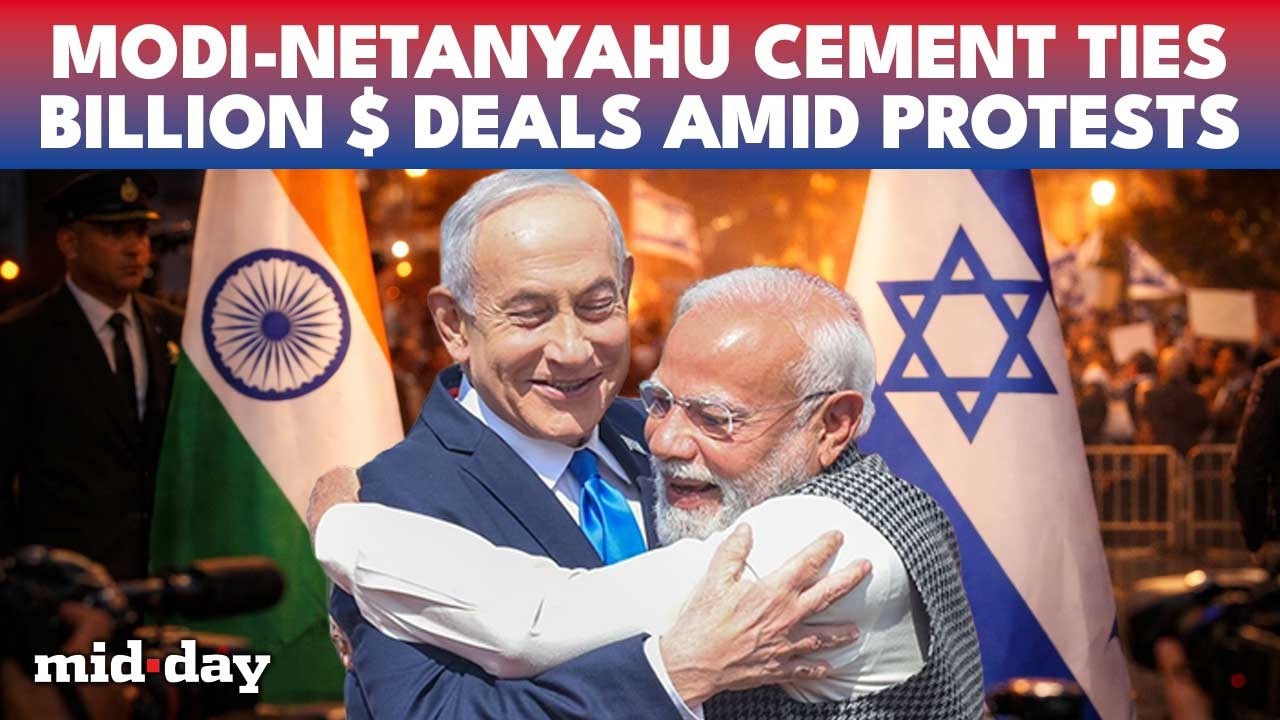 Modi’s Israel Trip SPARKS UPROAR In India As Netanyahu Rolls Out Red Carpet Amid Gaza War Fury