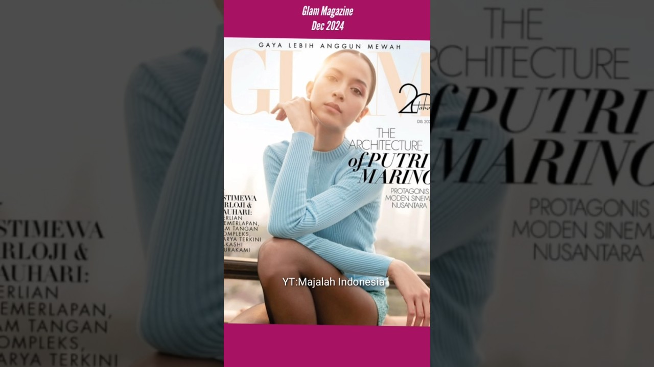 Putri Marino is on the cover of magazines #majalahindonesia #putrimarino #magazinecover #shorts
