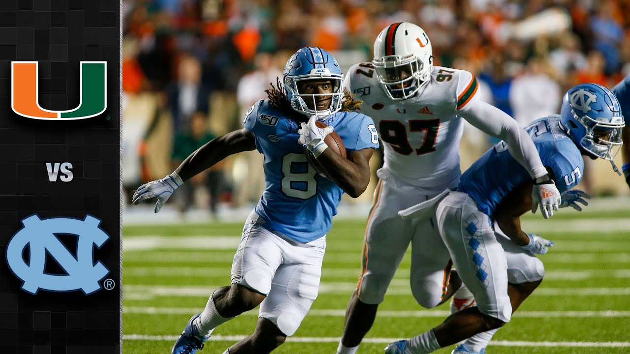 Miami vs. North Carolina Football Highlights (2019)