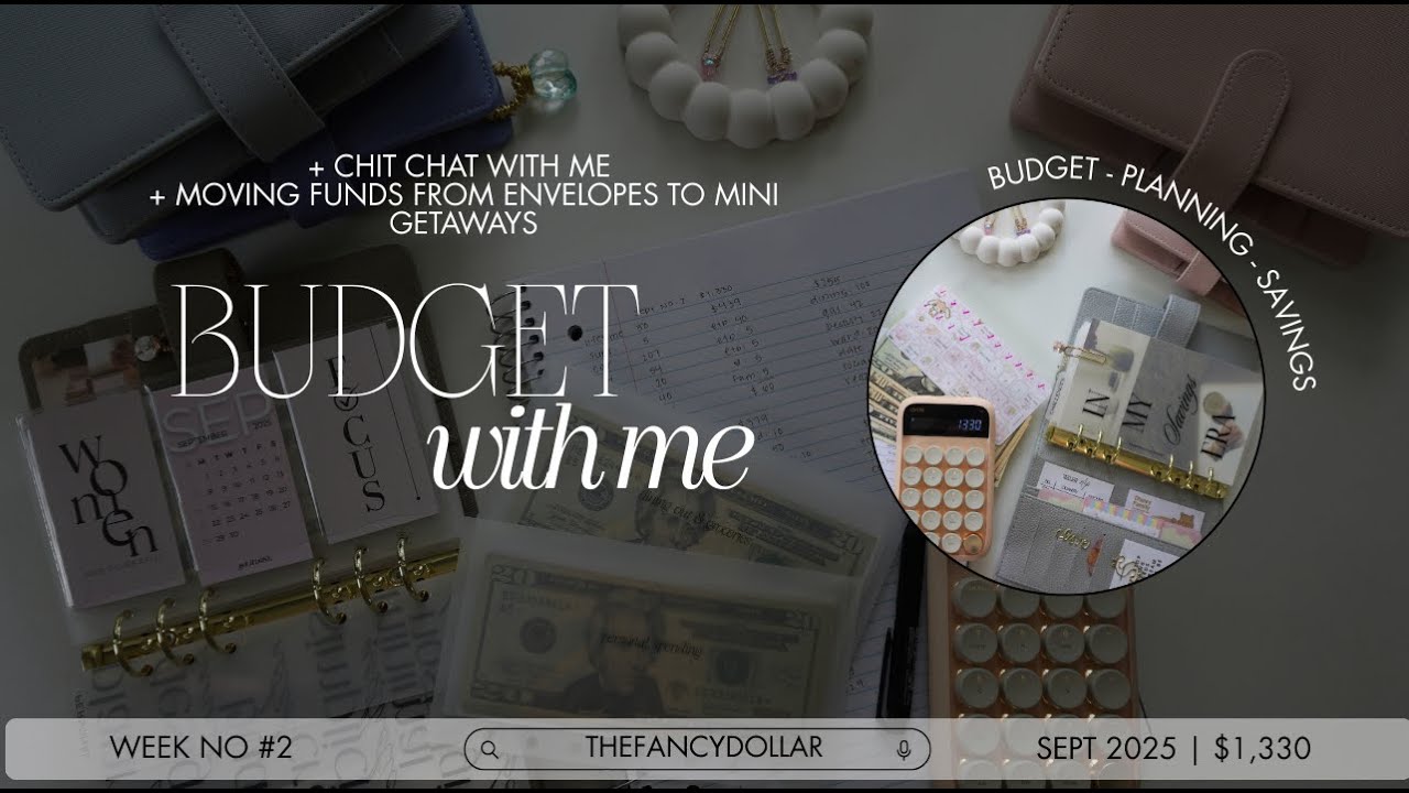 BUDGET WITH ME $1,330 | sept no. 2 | chit chat + moving funds around ♡