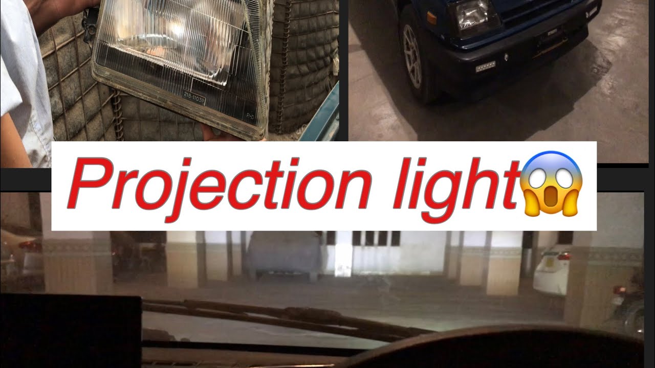 Suzuki khyber me projection light🤭🤩|| modification in khyber 2000 model
