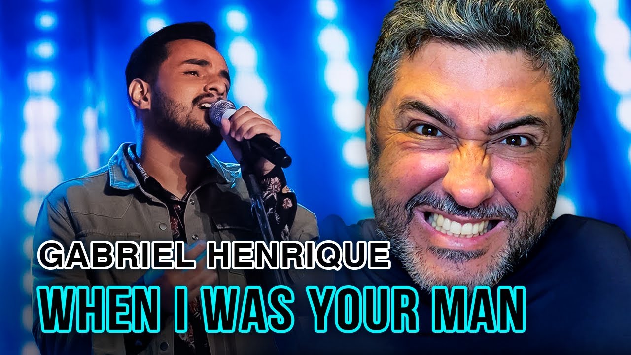 GABRIEL HENRIQUE - WHEN I WAS YOUR MAN | Vocal coach REACTION & ANÁLISE | Rafa Barreiros