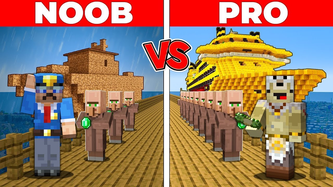 Croisière de NOOB VS PRO sur Minecraft !