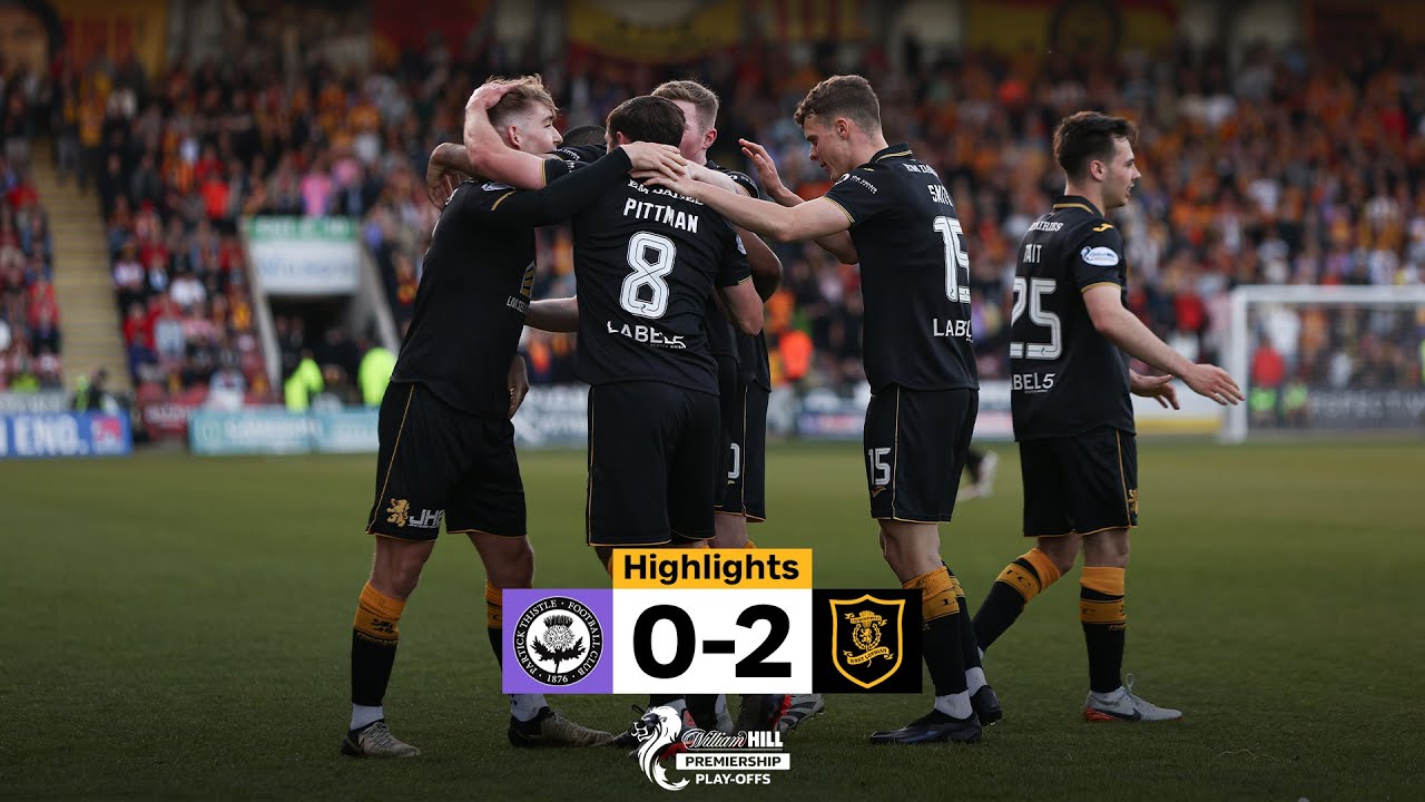 HIGHLIGHTS | Partick Thistle 0-2 Livingston | William Hill Premiership Play-Off Semi Final 1st Leg