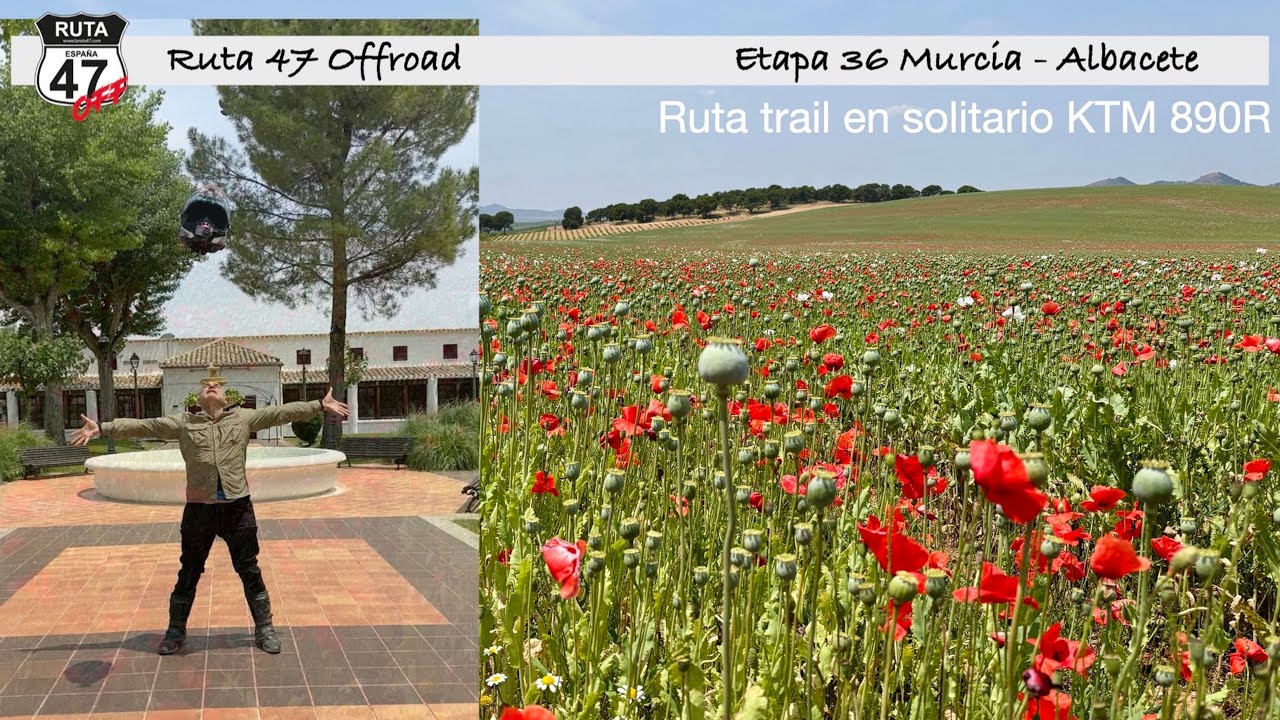 Ruta 47 offroad Etapa 36 Murcia Albacete en moto trail KTM 890R